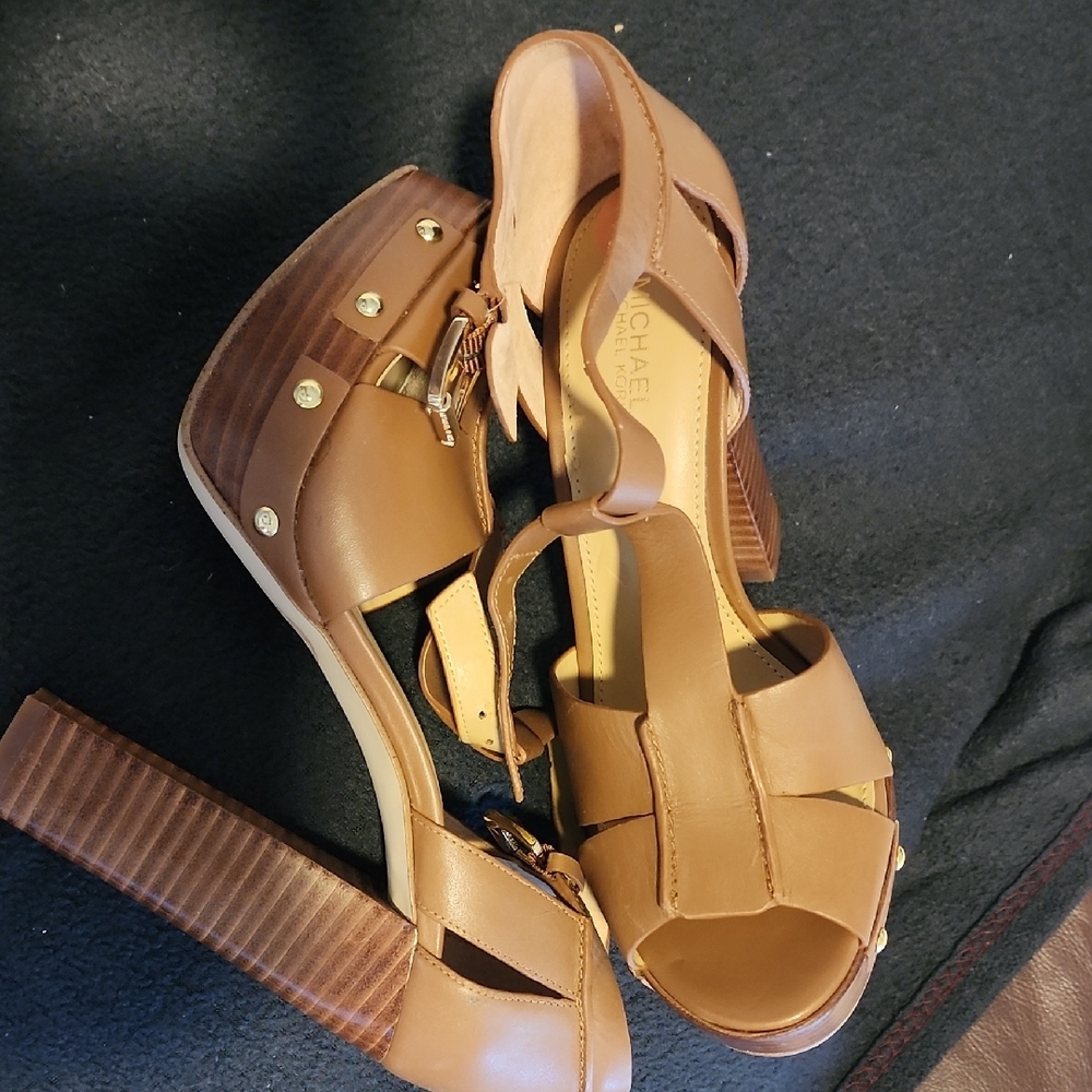 Michael Kors Women's Brown Platform Sandals